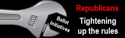 ballot iniatives: republicans tightening up the rules