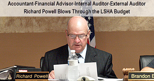 Richard Powell read the LSHA budget