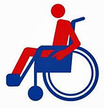 Wheelchair w/person image