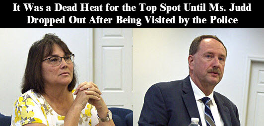 Danielle Judd and Joe Helfenberger appear in Lake City City hall