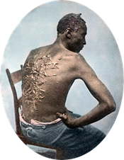 Gordo the slave (colorized photo)