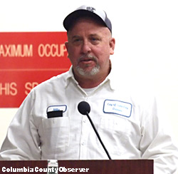 Lake City water plant operator, Mike Osborne