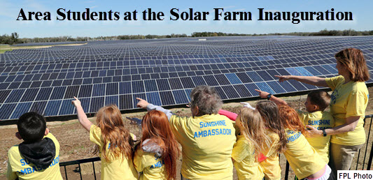 Area students at FPL solar farm
