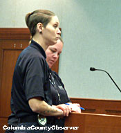 Animal Control Officers Michelle Massee (left) and Jessica Puls