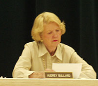 Audrey Bullard during the 2102 charter review process.