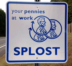 SPLOST sign