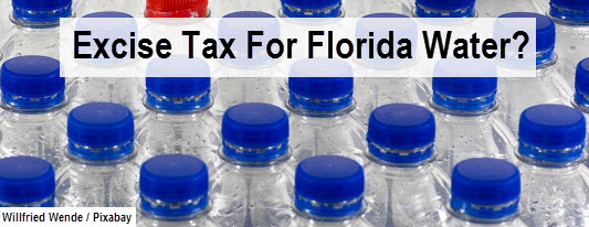 Water bottles with copy: excise tax for Florida water?