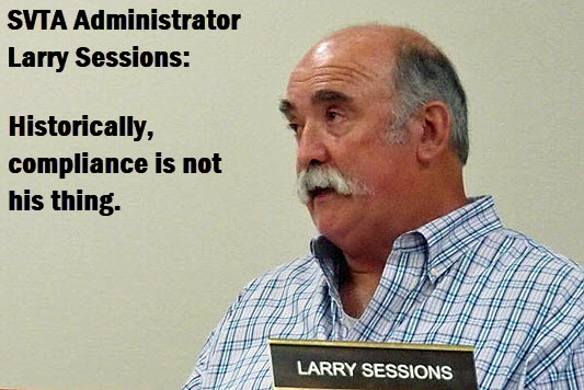 Larry Sessions, Suwannee Valley Transit Administrato