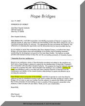 Hope Bridges - Mike Peacock expression of interest