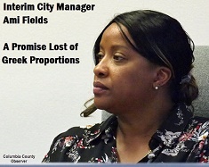 Ami Fields photo with caption: Interim City Manager, a promise lost of Greek proportions