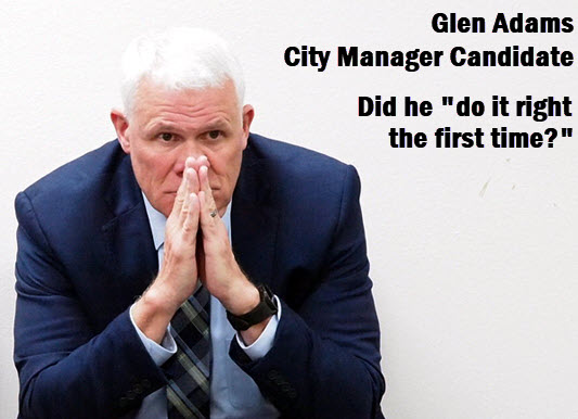 Photo of City Manager Candidate Glen Adams in Lake City, City Hall