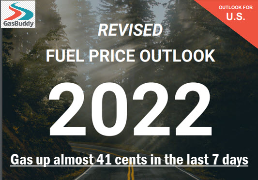 Photo of country road with copy: Revised fuel price outlook 2022