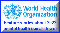 WHO logo with link to World Mental Healh Day 2022