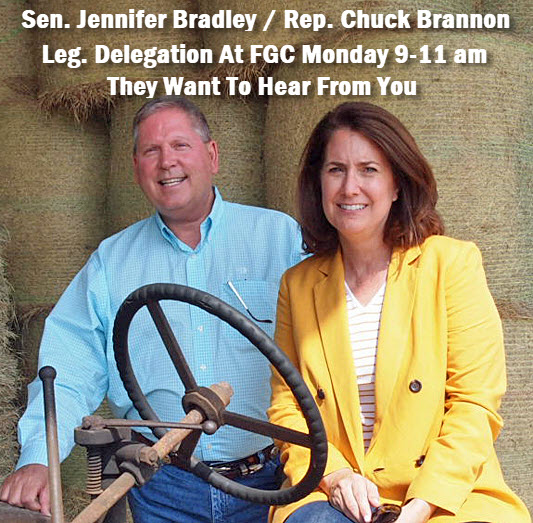 Senator Jennifer Bradley & Representative Chuck Brannan