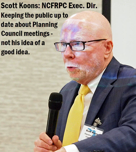 Scott Koons, North Central Florida Regional Planning Council Exec. Dir. with headline