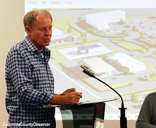 Scott Stewart addresses the Econ Dev Advisory Board