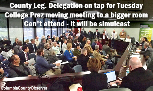 Photo of January 2025 Legislative Delegation meeting