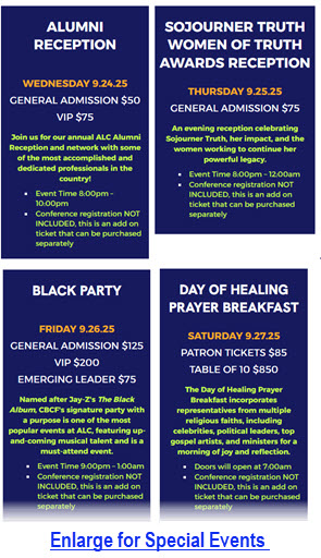 Party events at the Congressional Black Caucus Foundation Conference
