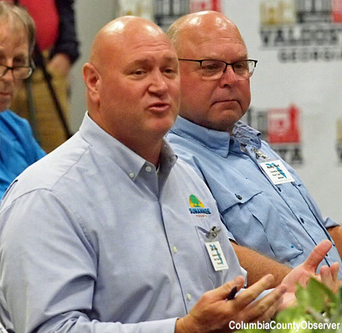 Don Hale - Suwannee County Commissioner. Columbia County Commissioner Rocky Ford, Chair of the disastrous NFWUA (right).