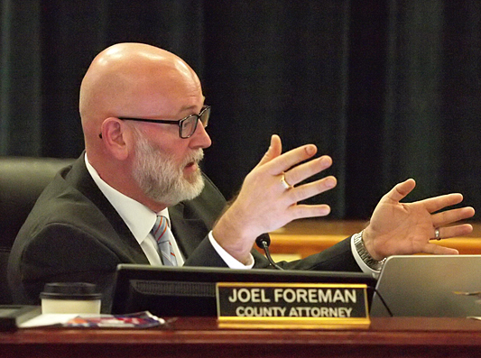County Attorney Joel Foreman