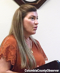 Dana Cook - the only public commenter who resided within the Town limits.