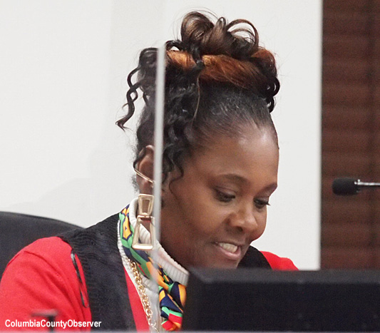 Councilwoman Chevella Young ponders the Dyal Fiasco.